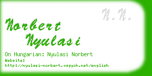 norbert nyulasi business card
